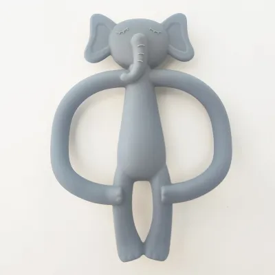 Hoshi Baby Elly Elephant Silicone Teether BPA Free 100% Food Grade 3Mos+ Textured