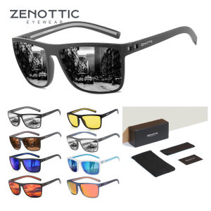Kính râm phân cực ZENOTTIC dành cho nam Gọng TR90 nhẹ Bảo vệ UV400 Kính chống nắng vuông2026