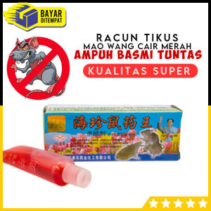 Racun Tikus Mao Wang  Maowang CAIR MERAH Paling Ampuh Mati Kering Ditempat Tanpa Bau Anti