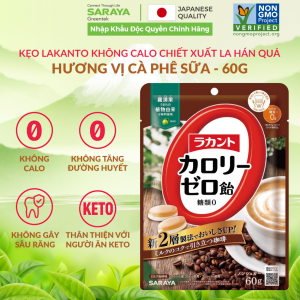 Kẹo Lakanto Không Calo Chiết Xuất La Hán Quả 3 Hương Vị Không tăng đường huyết Không gây sâu răng - 60g