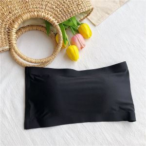 【PH Stock】COD Rear Three-Breasted Thread Strapless Tube bra Solid Color High Quality Underwear