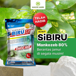 Mancozeb SIBIRU 80WP 1Kg FUNGISIDA Zinc + Mangan Biru/Blue