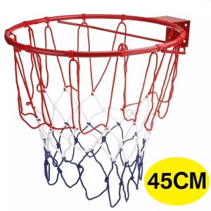Basketball Hoop ห่วงบาสเกตบอล พร้อมตาข่าย รุ่น  ขนาด 45 cm ห่วงบาส ห่วงบาสเกตบอลแขวนติดผนัง ห่วงบาสเกตบอลแขวนติดผนังขอบโลหะเป้าหมายกำไรสุทธิสินค้ากีฬา 45ซม