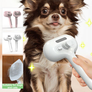 ✨ All-New Lightweight Multi-Function Pet Grooming Brush/Pet Comb Self-Cleaning/High-Efficiency Cleaning/Disinfects & Softens/Pet Essential  Self-Cleaning Pet Comb [Disinfecting Comb] Pet Spray Disinfecting Self-Cleaning Comb