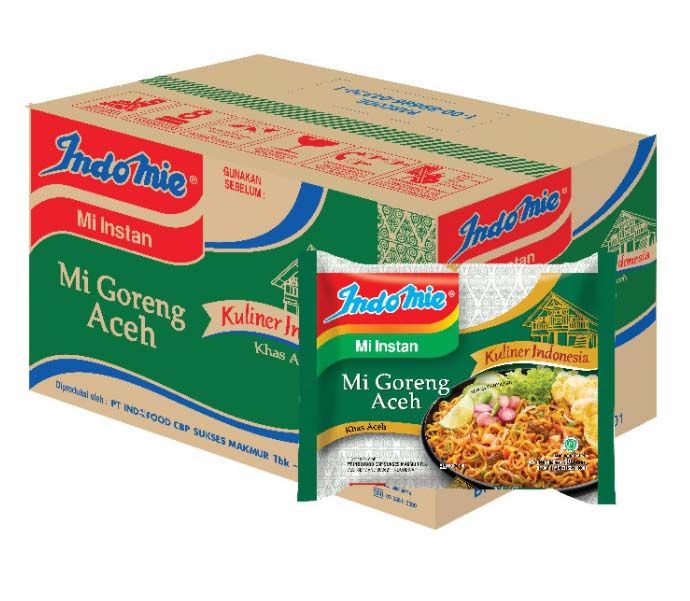 Indomie Mi Instan Goreng Rasa Mie Goreng Aceh 90 gr x 40pcs