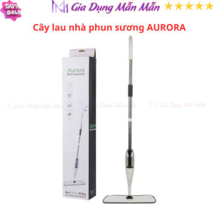 SKU37 - Cây lau nhà phun sương AURORA xoay 360 Chổi Lau Nhà Phun Sương Có bình xịt thông minh - Gia Dụng Mẫn Mẫn