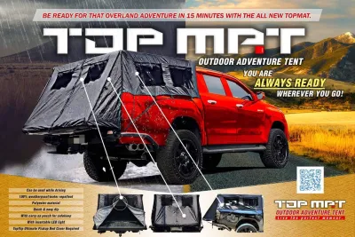 UNIVERSAL TENT FOR ALL PICK UP CAR navara rangerraptor hiluxhilux conquest For unit with TOP UP COVER