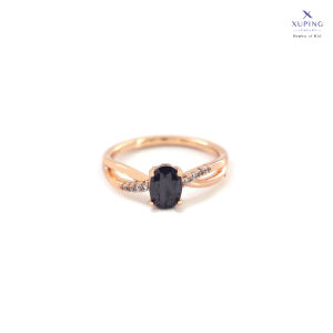 Xuping Cincin Emas Aksesoris Wanita Cantik Mata Oval 0121220066