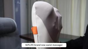 Ready Stock NIPLIFE Powered Multi-Area Massage Pillow for Neck Back and Waist Home Muscle Relax Device