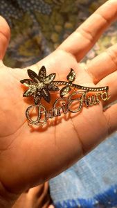 Bros Papan Nama Custom Lapis Emas 24K