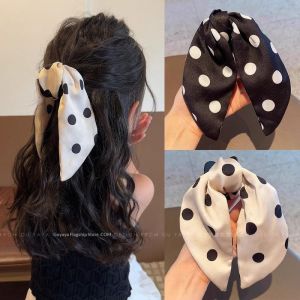 TUmama Kẹp tóc nơ Chấm Bi Polka dễ thương cho trẻ em-thiết kế Hàn Quốc phong cách với vải mềm và thủ công thủ công