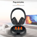 RETEKESS TA006 Wireless Headphone Stereo for TV Watching, TV Headphones with Charging Dock, Power Display, 3.5mm AUX, RCA, Coax-in. 