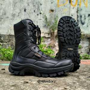 sepatu pdl tni polri safety ujung besi tinggi 8 inc terbaru brand caanggo militery