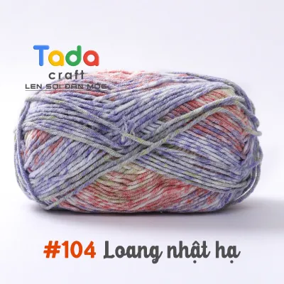Len Baby Yarn Màu Loang Loại 1 40gr (Mã 101 đến 120)