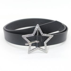 GAOSU Đơn giản Tất cả phù hợp Khí chất Phụ kiện trang trí váy bò Ngôi sao năm cánh Kim cương giả Thắt lưng rộng Dây đeo hông Y2K Thắt lưng nữ Đai nịt ngực Thắt lưng có thể điều chỉnh Thắt lưng khóa hình ngôi sao