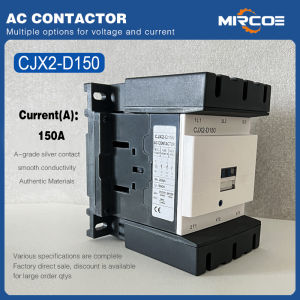 AC Magnetic Contactor CJX2 (LC1-D) 115A 150A 170A 205A 245A 300A 410A 475A 620A for Motor Starters and Electrical Control Panels 220V-240V