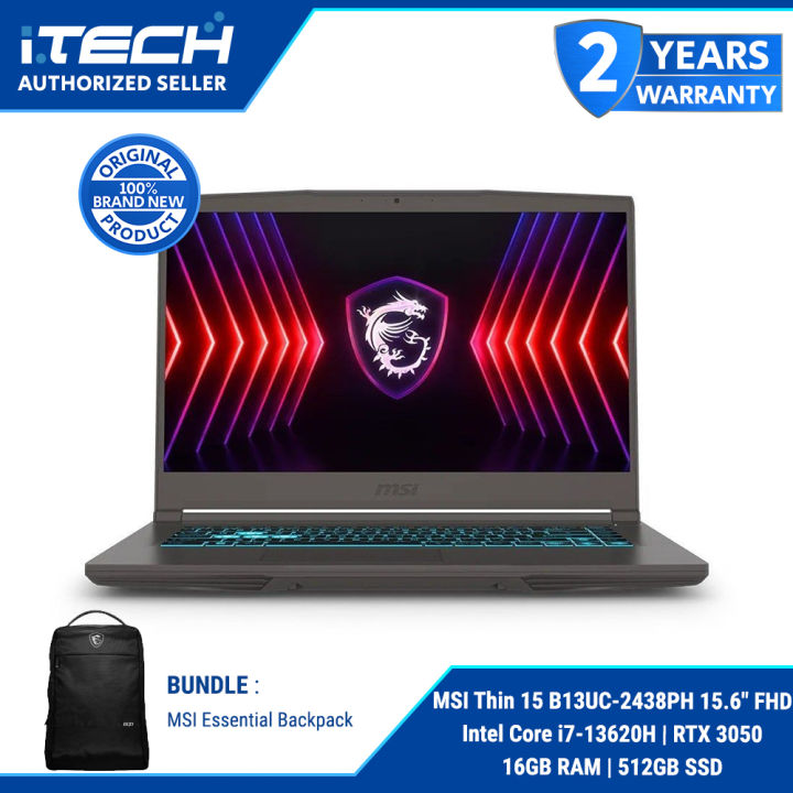 MSI Thin 15 B13UC-2438PH FHD Intel Core i7-13620H RTX