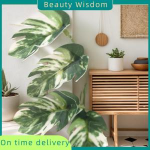 Beauty Wisdom 1 12 Dollhouse Simulation Monstera Green Plant Potted Dollhouse Home Decoration Micro Landscape Garden Bonsai Model