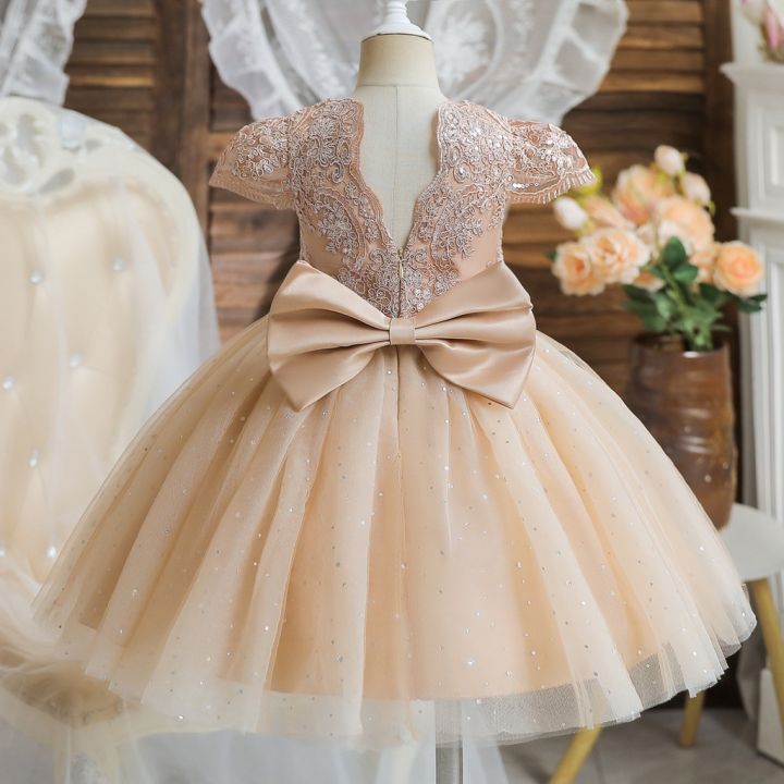 Birthday Wedding Christening Flower Baby Gown Dress | Shopee Philippines-cheohanoi.vn