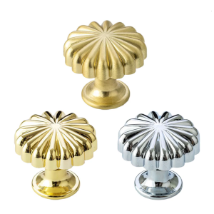 Cabinet Pull Zinc Alloy Dressers Knob Pumpkin pattern Drawer Door Pulls Handles Kitchen Bedroom Furniture Hardware