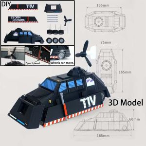 3D Printed TIV2 Tornado Intercept Storm Chaser CarATS Modified Vehicle DIY Movable Hobby Collectible Toy