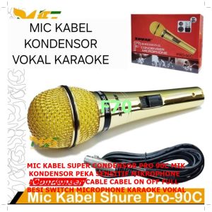 F70 MIC KABEL SUPER CONDENSOR PRO 90C MIK KONDENSOR PEKA SENSITIF MIKROPHONE AUDIO GOLDEN CABLE