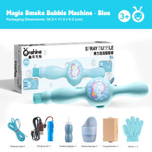 ✅SG Ready Stocks✅ JOMO Magic Smoke Bubble Machine with LED Lights & Music - Automatic Bubble Blower Toy for Kids
