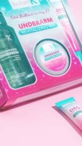 Brilliant K Underarm Revitalizing Kit Deo + Protect Serum UA Toner & Revitalizing Cream