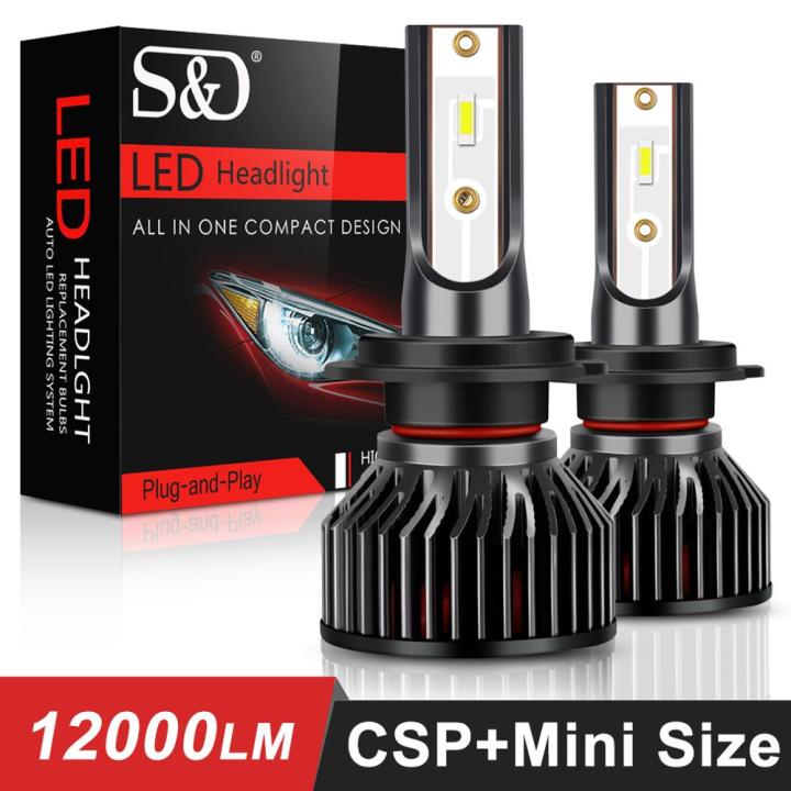 H7 Led Headlight Bulbs Mini Design Upgraded Chip Extremely Bright