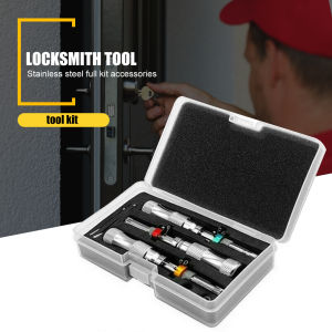 【New Arrival】 3Pcs Tubular 7 Pins Lock Pick Tool Locksmith Tool Lock Pick Set