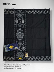 Sarung Hitam Wadimor Motif Bali Kembang