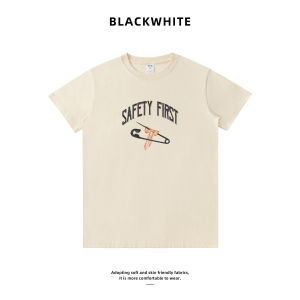 Bowknot print loose and comfortable everyday versatile round-neck shirt for men and women couples T Shirt Q534