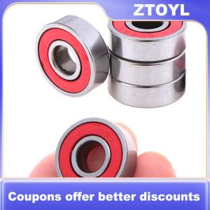 【ZTOYL】 5pcs Đỏ ABEC-7 608RS Skateboard Con lăn kín vòng bi 8x22x7mm