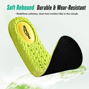 【Odor Free】 Sport Insoles Antibacterial Sweat Wicking  Breathable Air Cushion  Reduce Fatigue & Protect Ankles