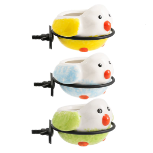 Cartoon Bird Shape Bowl for Cage for Parakeets and Cockatiels Water Bowl Hanging Cage Bowl Water Feeder