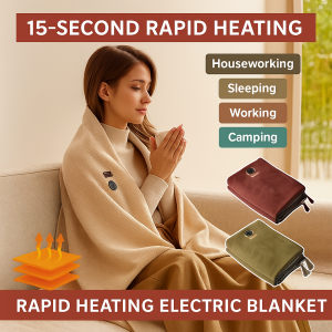 【USB Heated+Convenient Warmth】Graphene Electric Heating Warming Blanket/ Heated Shawl /Washable Leg Cover/Long Lasting Warm Shawl For Home Office Outdoor Warm Blanket 加热暖身毯