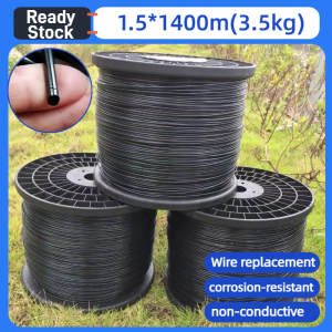 1.5mm 2mm 3mm Polyester Wire Tali PertanianPlastik Steel untuk Tanam Sayur Buah PET Wire Agricultural use plant wire twist tie pet wire 塑钢线