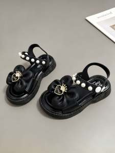 6022-7MEDIUM FLOWER DESIGN KIDS SANDAL