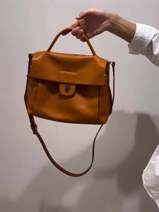 Handmade vintage-style original design imported top-grain cowhide women’s shoulder bag/crossbody bag genuine leather messenger bag