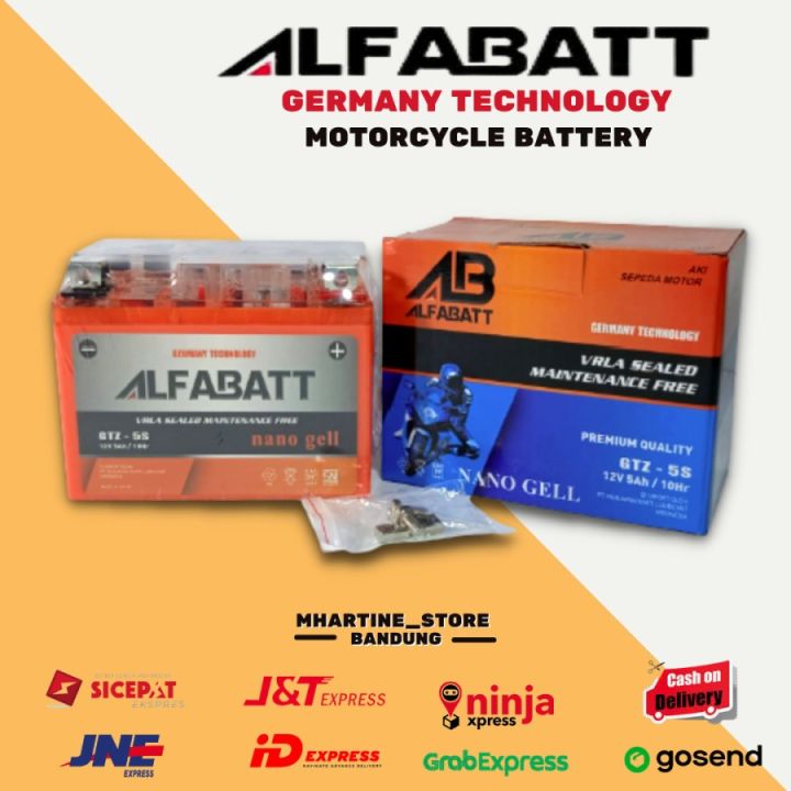 AKI MOTOR ALFABATT GTZ 5S NANO GEL JAPAN TECHNOLOGY | Lazada Indonesia