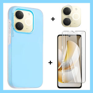 3in1 For Realme Note 70 Screen Tempered glass Protective film Realme note 70T Lens Film Dopamine 2-in-1 Double-layer protection Phone case Jelly case