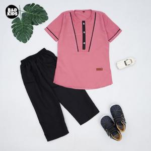 Setelan Baju Koko Kurta ADAM BY B&D Lengan Pendek 3-12 Tahun