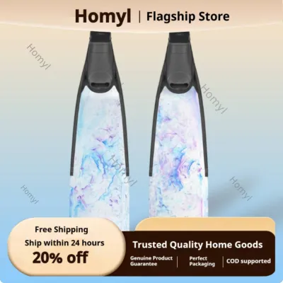 Homyl Streamlined Freediving Fins TPR Foot Pocket Dive Diving Fins Solid Side Rails Water Sports Gear Closed Toe