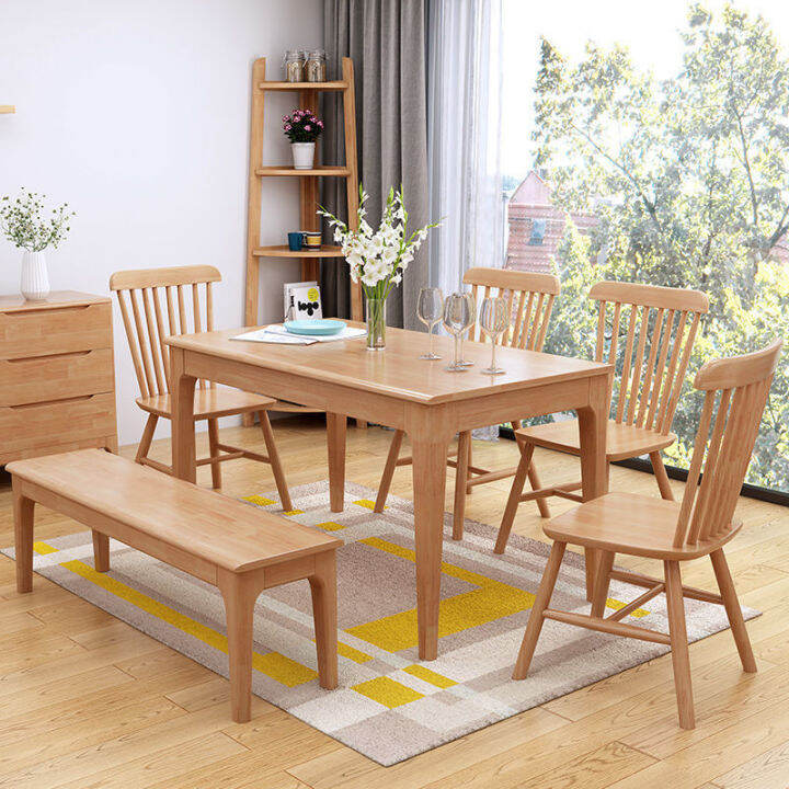 Solid Wood Table Chair Set Dining Table Home Nordic Dining Tables and ...