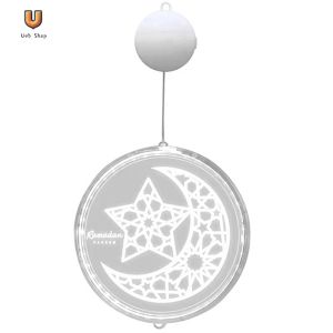 Ramadan Mubarak LED Window Light Battery Operated for Door Home Party Supplies [Ueb Shop]