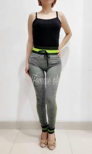Floline  OLs- Celana Yoga/Senam/Aerobic Spandek Misty Double Lis Sablon excelent 912