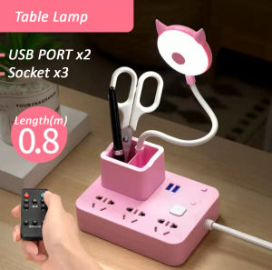 Multifunction Table/Desktop Lamp With Remote Control And Socket