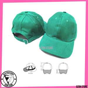 Topi Baseball Polos Caps Pengait Besi Bahan Rapel Premium