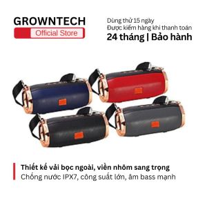 Loa bluetooth ET-805 G01 không dây BASS mạnh 20W pin 5000mah nghe nhạc 15 giờ chống nước IPX7 viền nhôm vải bọc ngoài kèm dây đeo di động ngoài trời