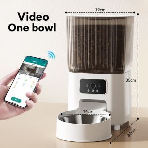 GREENPETS Smart Pet Feeder Automatic Cat Feeder Used Cat Food 5L HD Camera Night Vision
